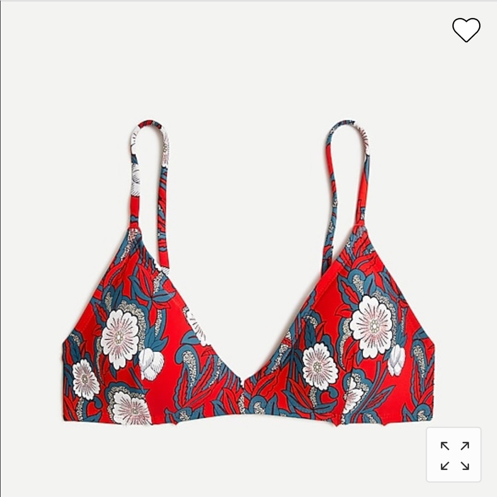 JCrew Bikini in Cerise Poppy Print
